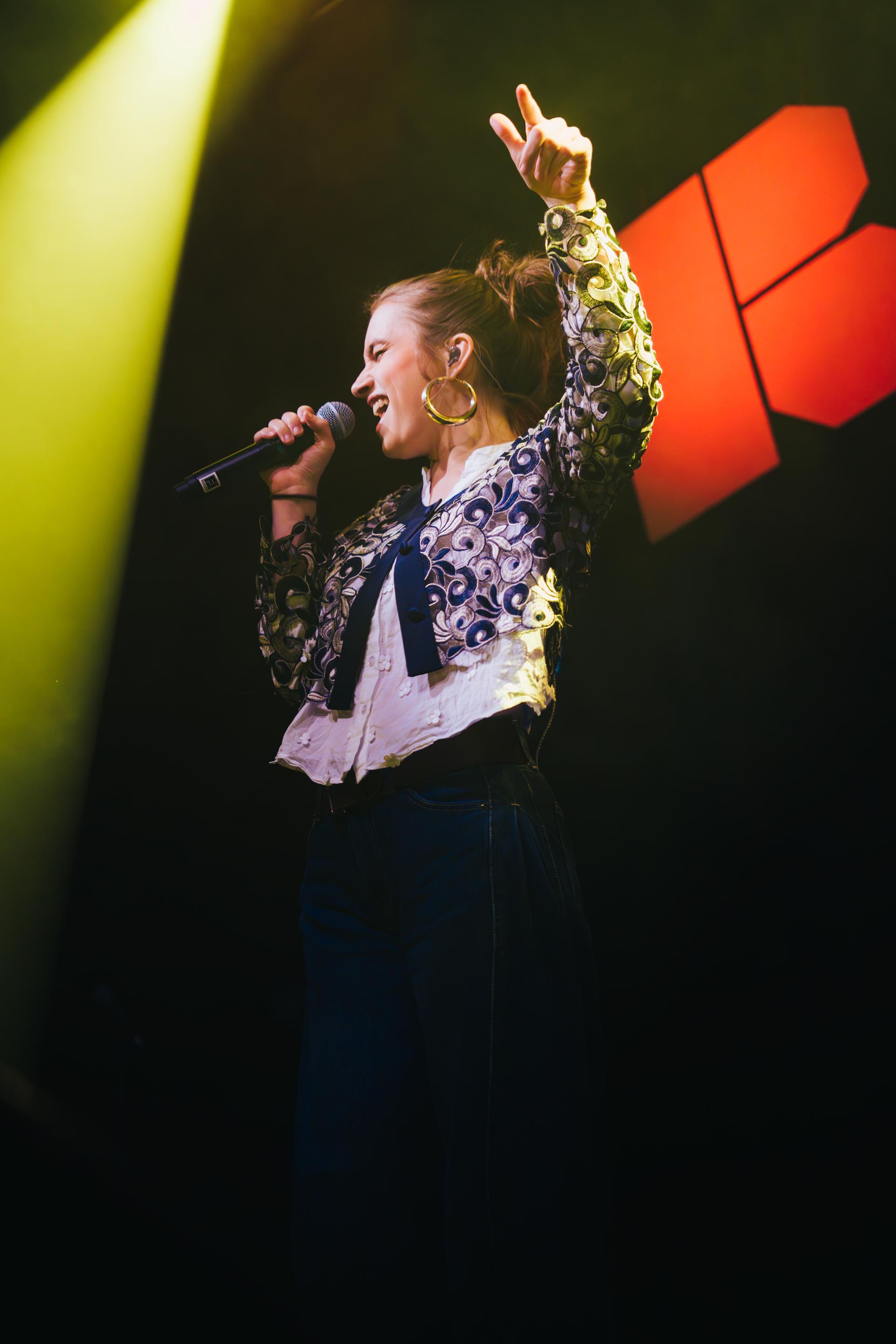 Anne Mosters auf der Bühne