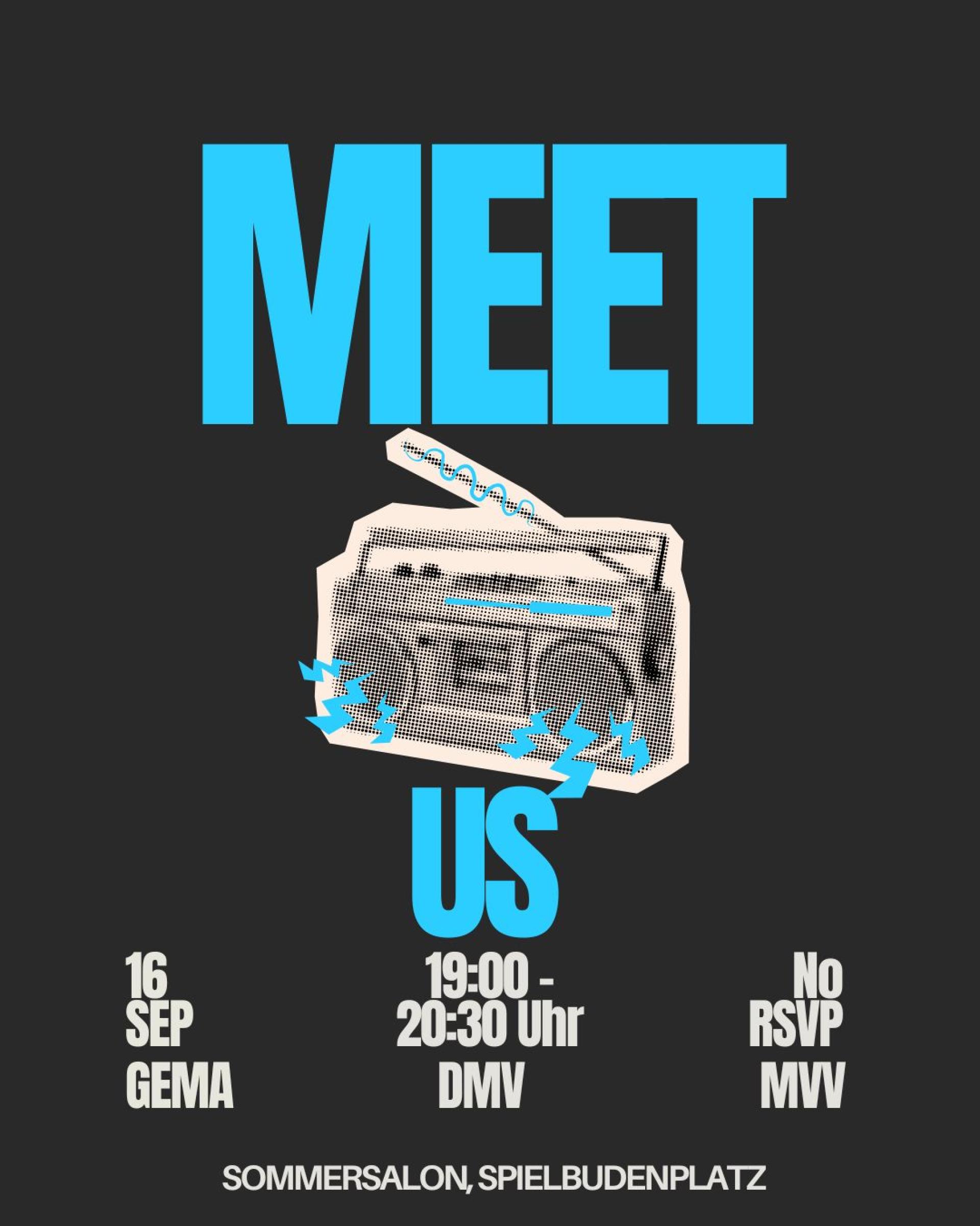 Meet us: DMV, GEMA und MVV Meet us: DMV, GEMA und MVV