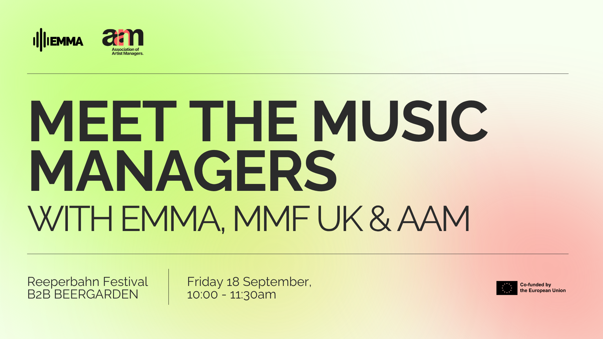 Meet the international managers with European Music Managers Alliance Meet the international managers with European Music Managers Alliance