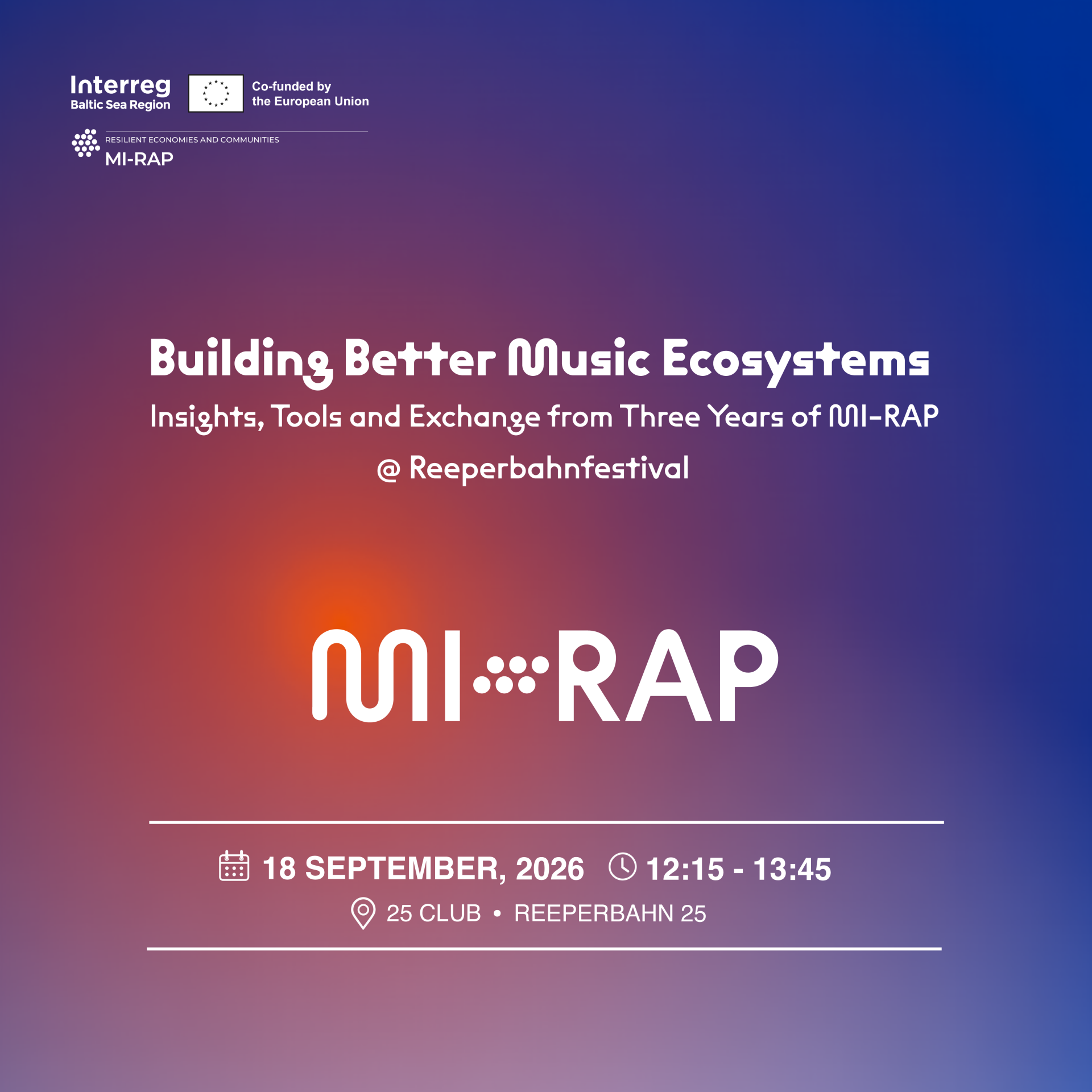 Building Better Music Ecosystems. Insights, Tools, and Exchange from 3 Years of MI-RAP Building Better Music Ecosystems. Insights, Tools, and Exchange from 3 Years of MI-RAP